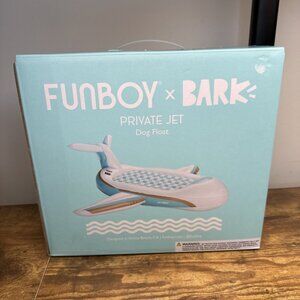 BARK x FUNBOY Private Jet Plane Dog Float Pool Float  55” Long / 75lbs Max